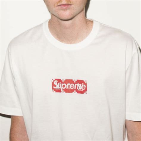 2017 hot supreme x louis vuitton t shirt white|authentic Louis Vuitton supreme hoodie.